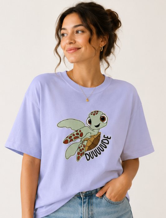 Turtle Dude Oversized T-Shirt (Women's)