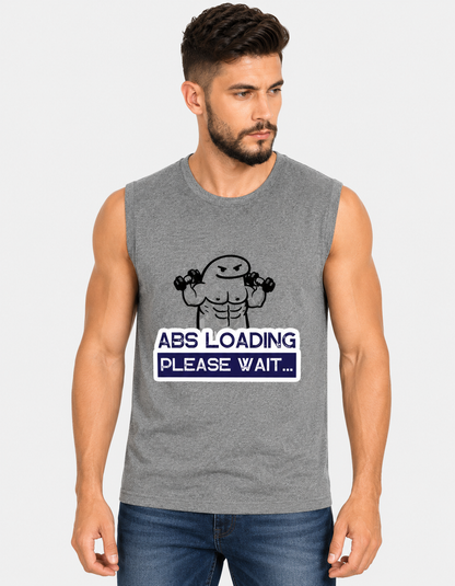 ABS Loading... Please Wait Sleeveless Gym Tee