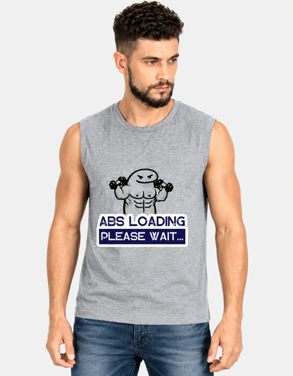 ABS Loading... Please Wait Sleeveless Gym Tee
