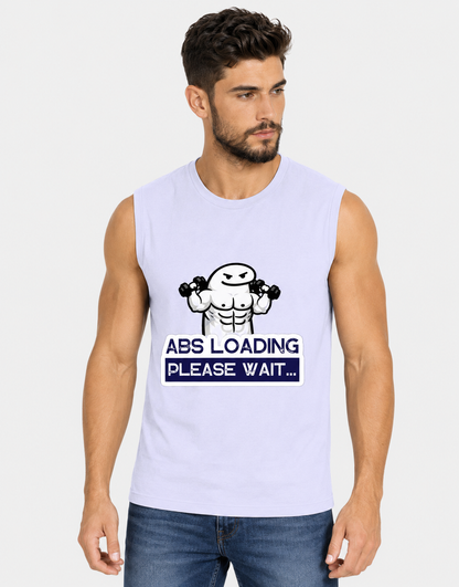 ABS Loading... Please Wait Sleeveless Gym Tee