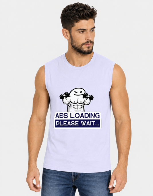 ABS Loading... Please Wait Sleeveless Gym Tee