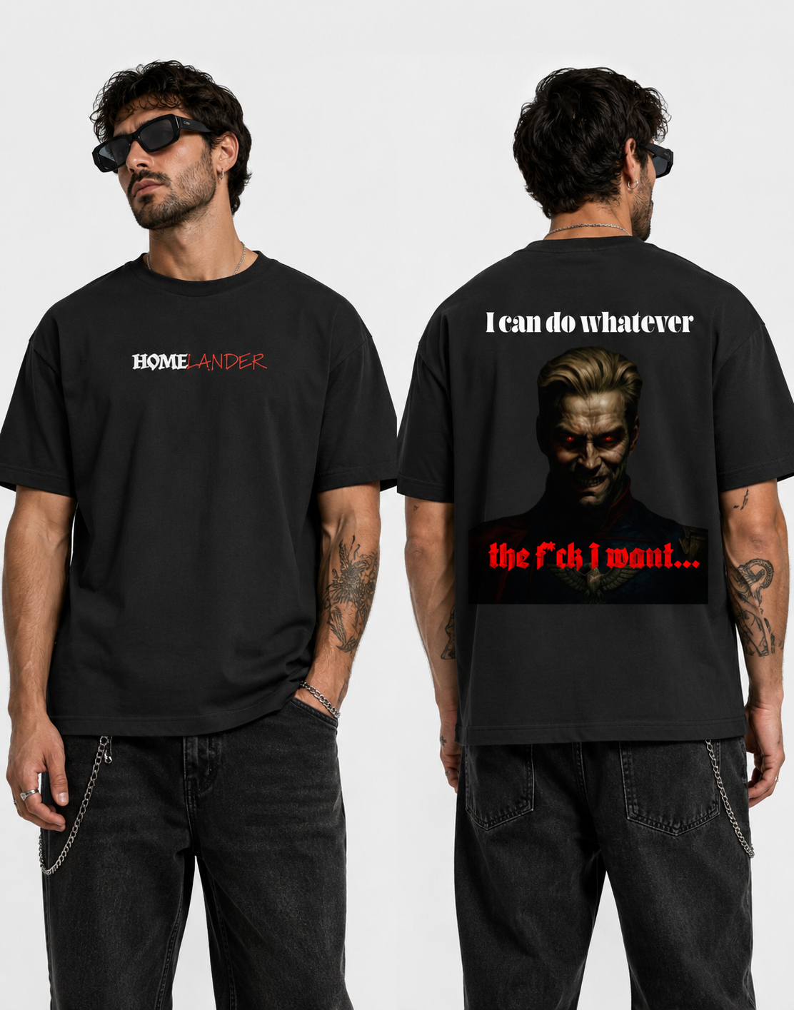 Homelander "I Can Do Whatever I Want" Oversized T-Shirt  Product Description
