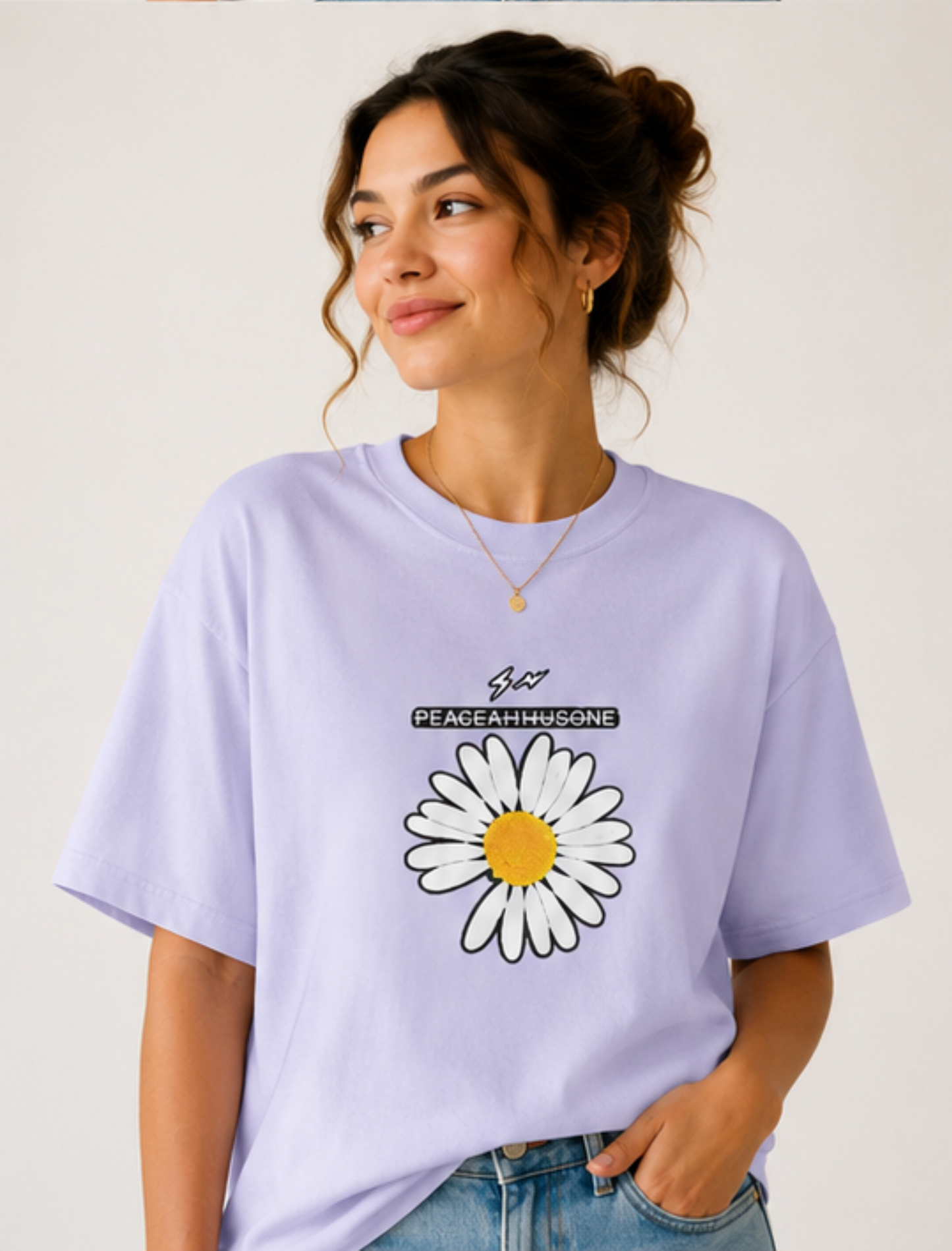 Peace & Bloom Oversized T-Shirt (Women's)