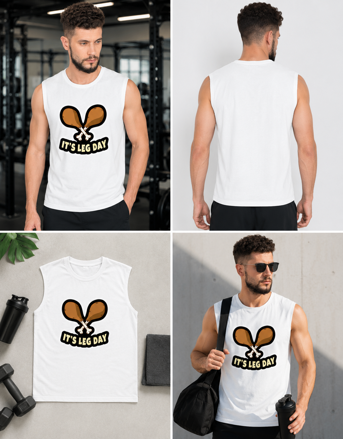 It's Leg Day Sleeveless Gym Tee
