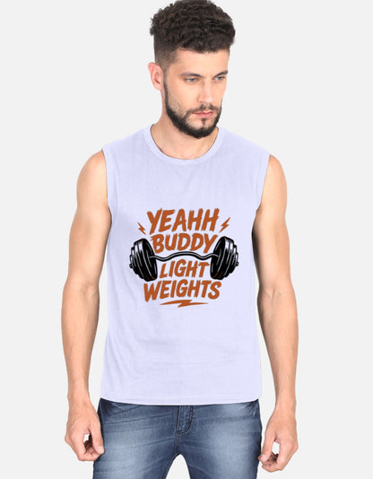 Yeahh Buddy Light Weights Sleeveless Gym Tee