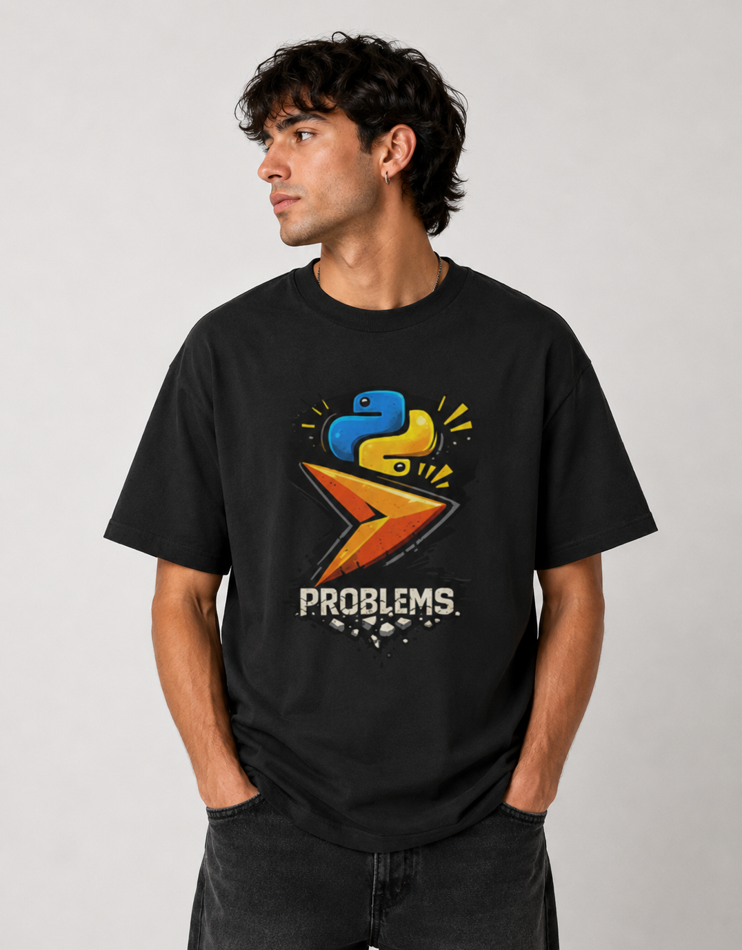 Python Problems Oversized T-Shirt