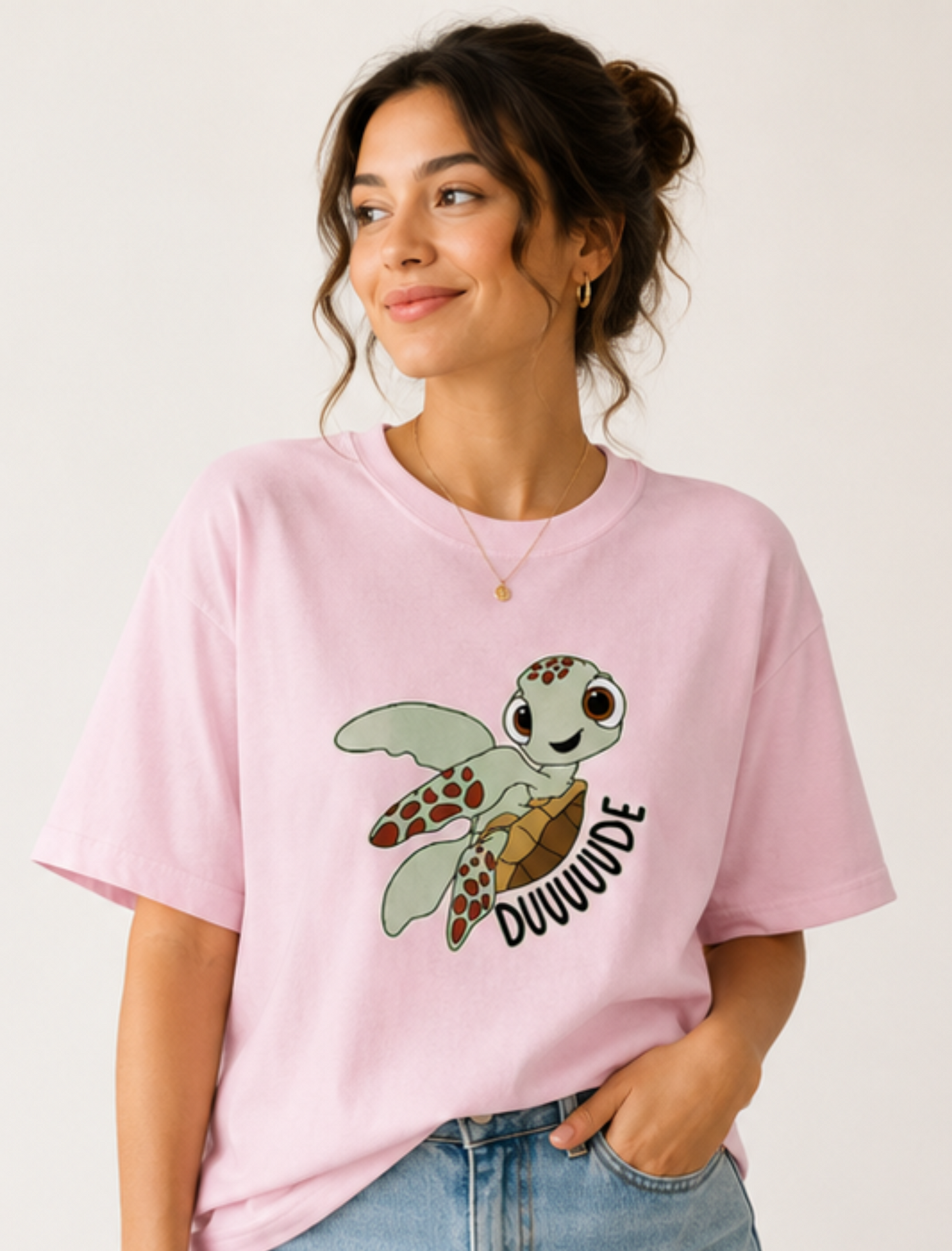 Turtle Dude Oversized T-Shirt (Women's)