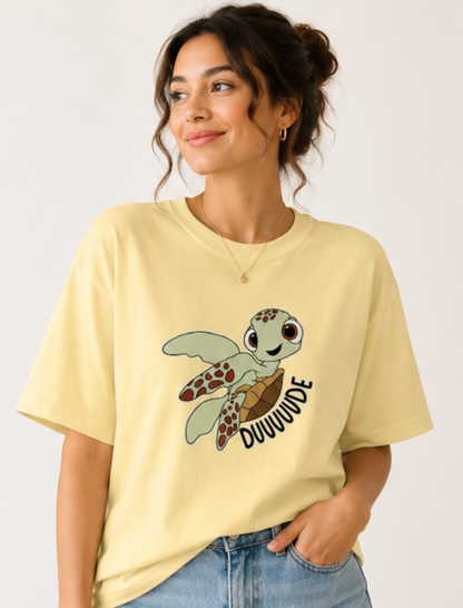 Turtle Dude Oversized T-Shirt (Women's)
