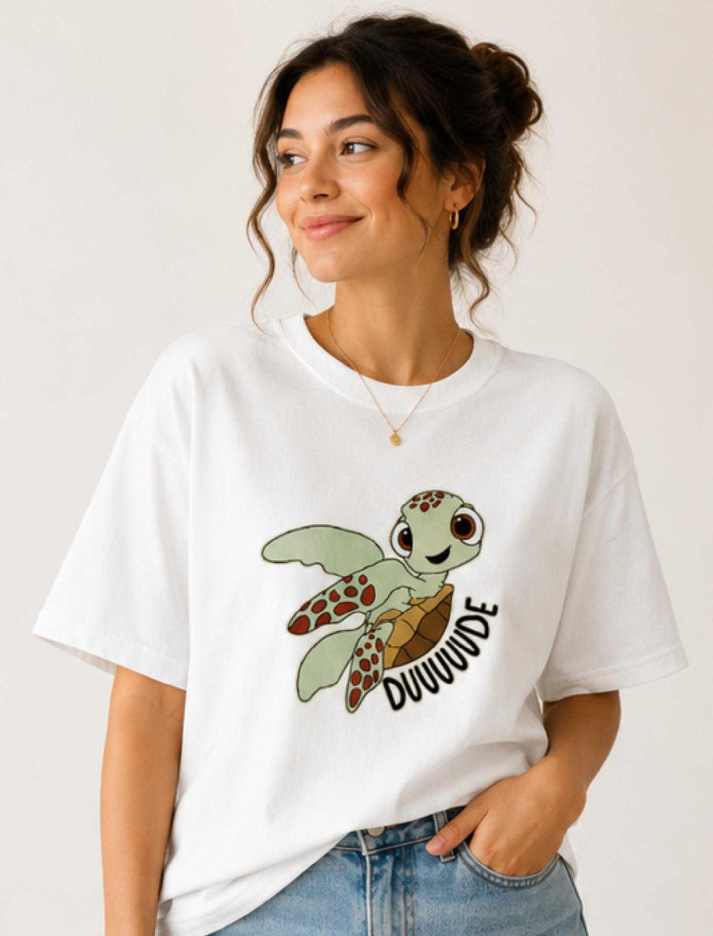 Turtle Dude Oversized T-Shirt (Women's)