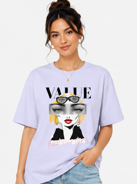 Vogue – Real Cool Girls Oversized T-Shirt (Women's)