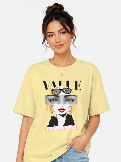 Vogue – Real Cool Girls Oversized T-Shirt (Women's)