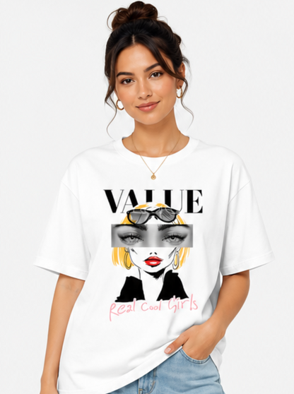 Vogue – Real Cool Girls Oversized T-Shirt (Women's)